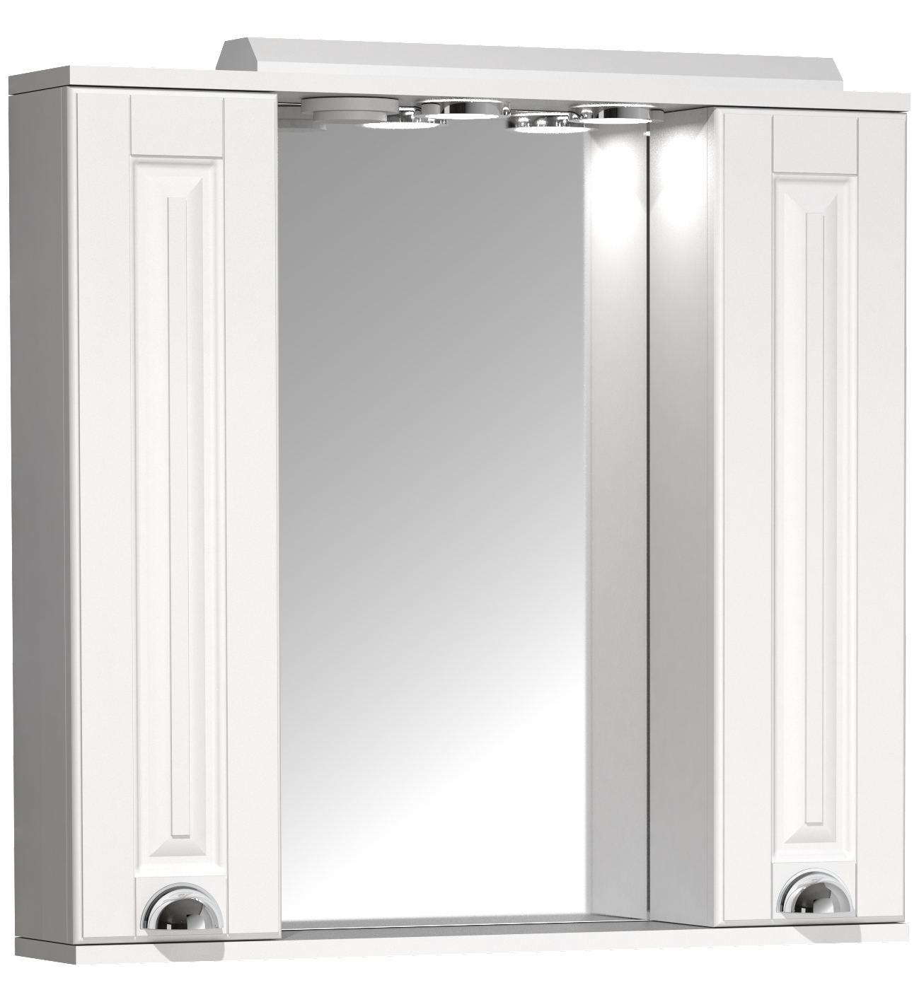 Spiegelschrank CASALO XL - weiß - mit Beleuchtung - 75 cm