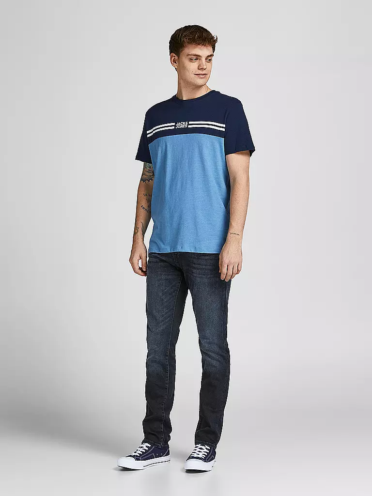 JACK & JONES Jeans Slim Fit JJIGLENN  blau