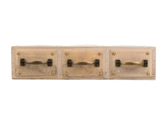 Tiroir en bois marron 45x15x10,5h