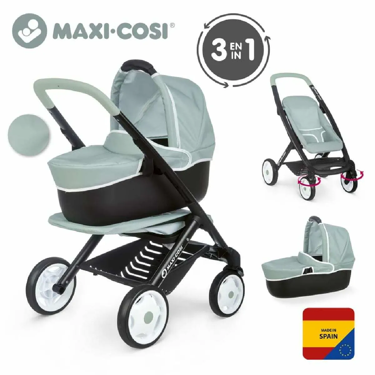 Smoby Poussette Maxi Cosi 3-en-1
