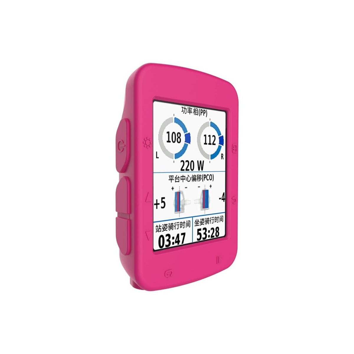 Silikon deksel Garmin Edge 520 Plus - Mørkrosa
