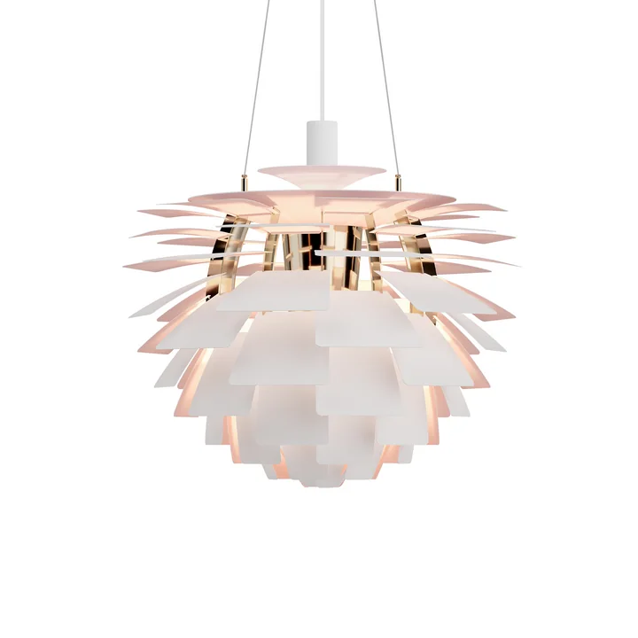 Louis Poulsen - PH Artichoke Ø 60 cm, matt weiss / pale rose (150 Jahre Jubiläumsedition)