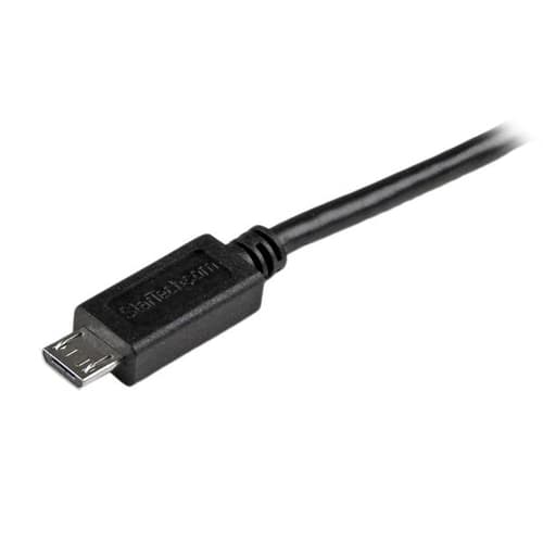 StarTech.com USBAUB3MBK, 3 m, USB A, Micro-USB B, USB 2.0, Hanstik/Hanstik, Sort