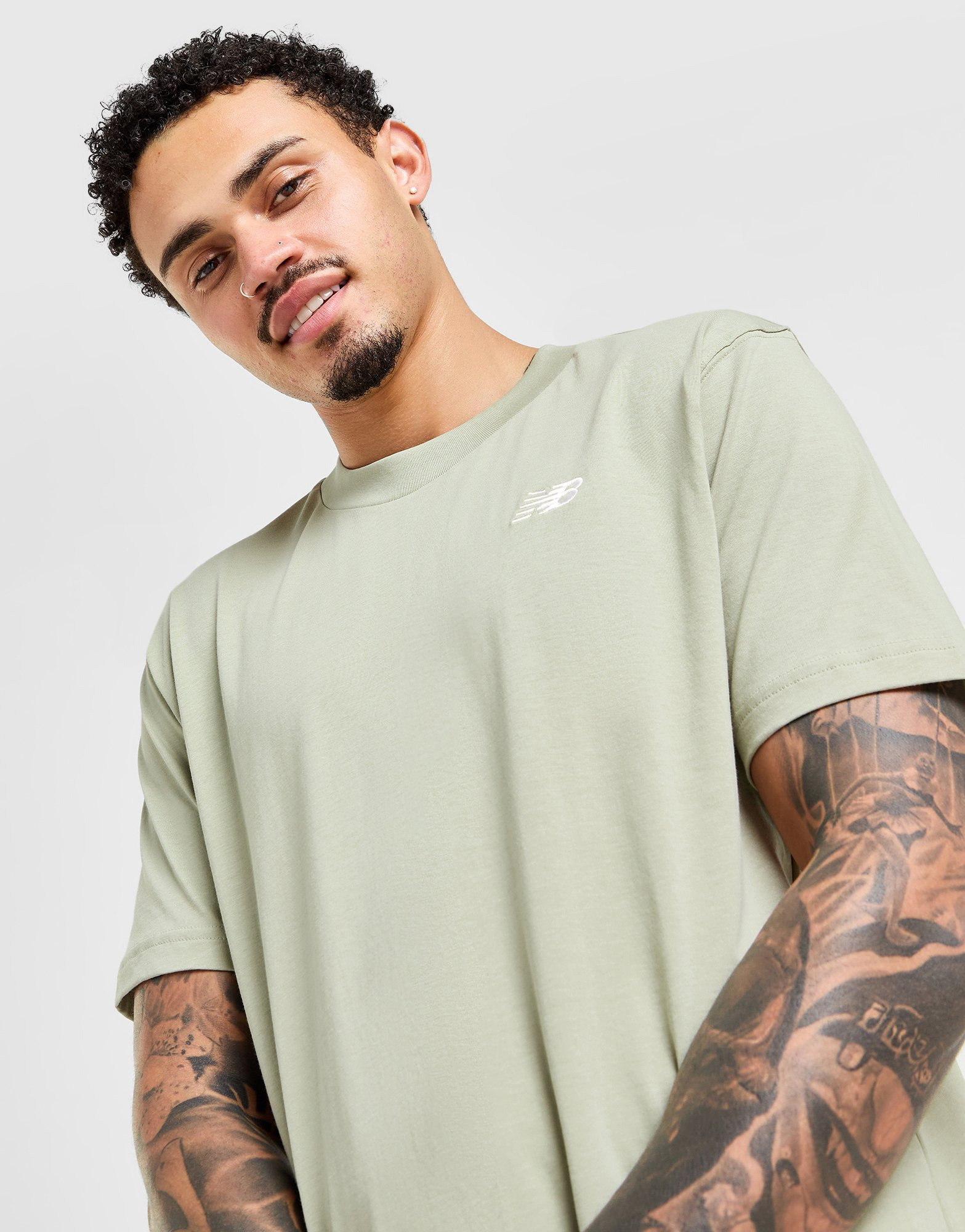 New Balance T-shirt Linear Back Hit Homme