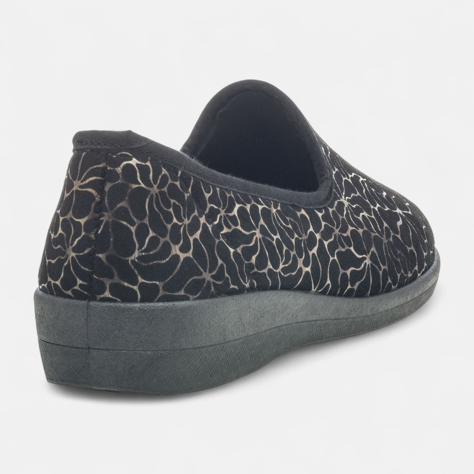 Pantoufles pieds sensibles Femme noir
