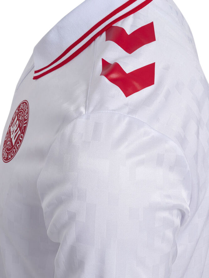 Hummel DBU Danmark 24 Udebanetrøje Voksen Hvid
