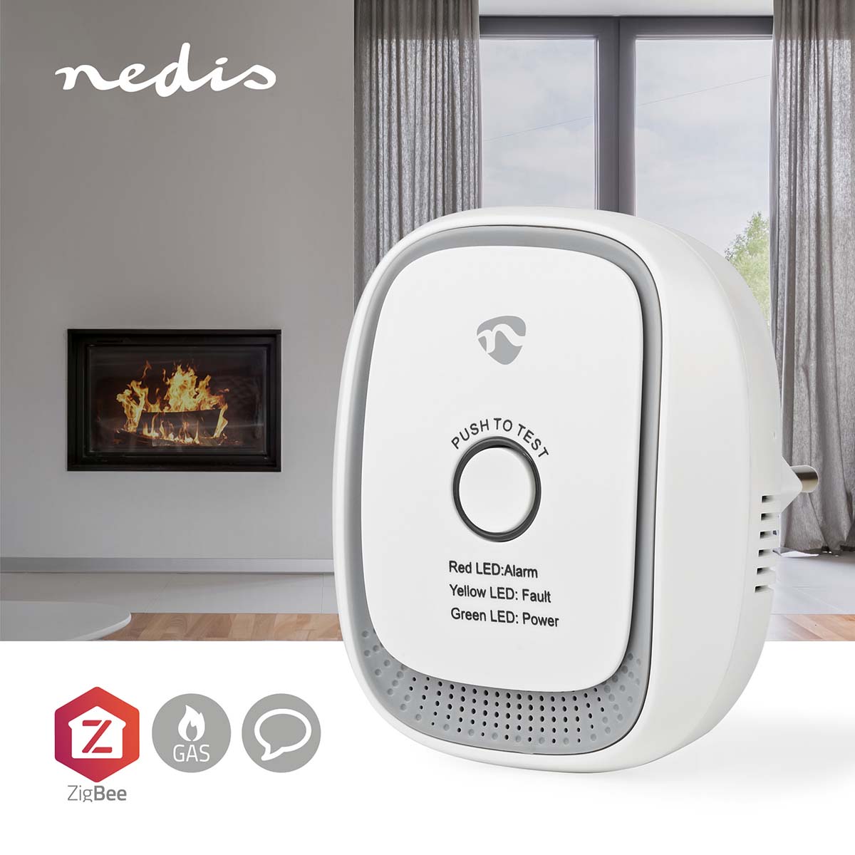 Nedis ZBDG11CWT SmartLife gasdetector