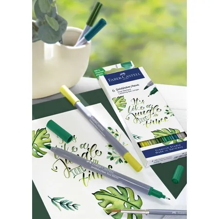 Faber-Castell Goldfaber Aqua Dual Marker 6er Etui Jungle