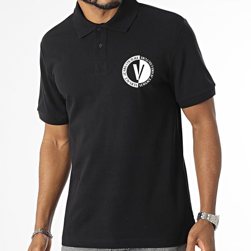 Polo Manches Courtes Vemblem Small 74GAGI06 Noir