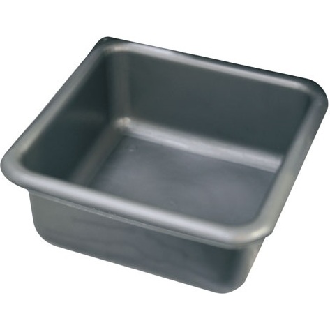 Cuvette carré graduée 38 cm / 15 L Gris Silver