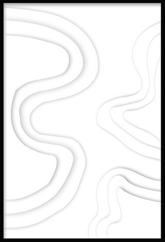 Schilderij Stripes In Sahara Sand (zwarte relieflijst)B98 x H148 cm
