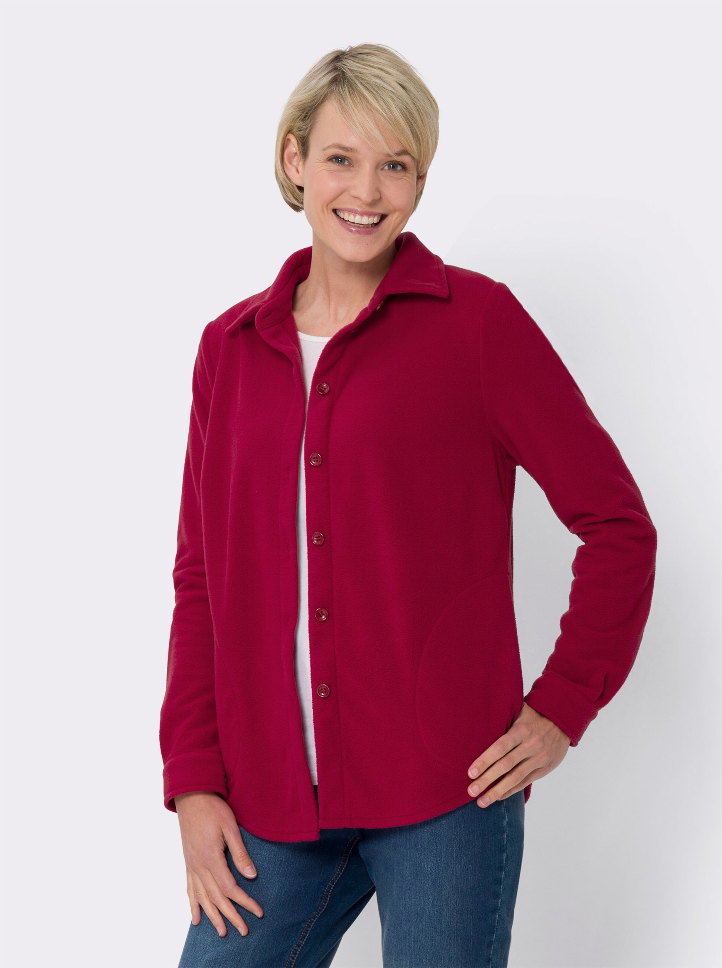 Fleece-Bluse