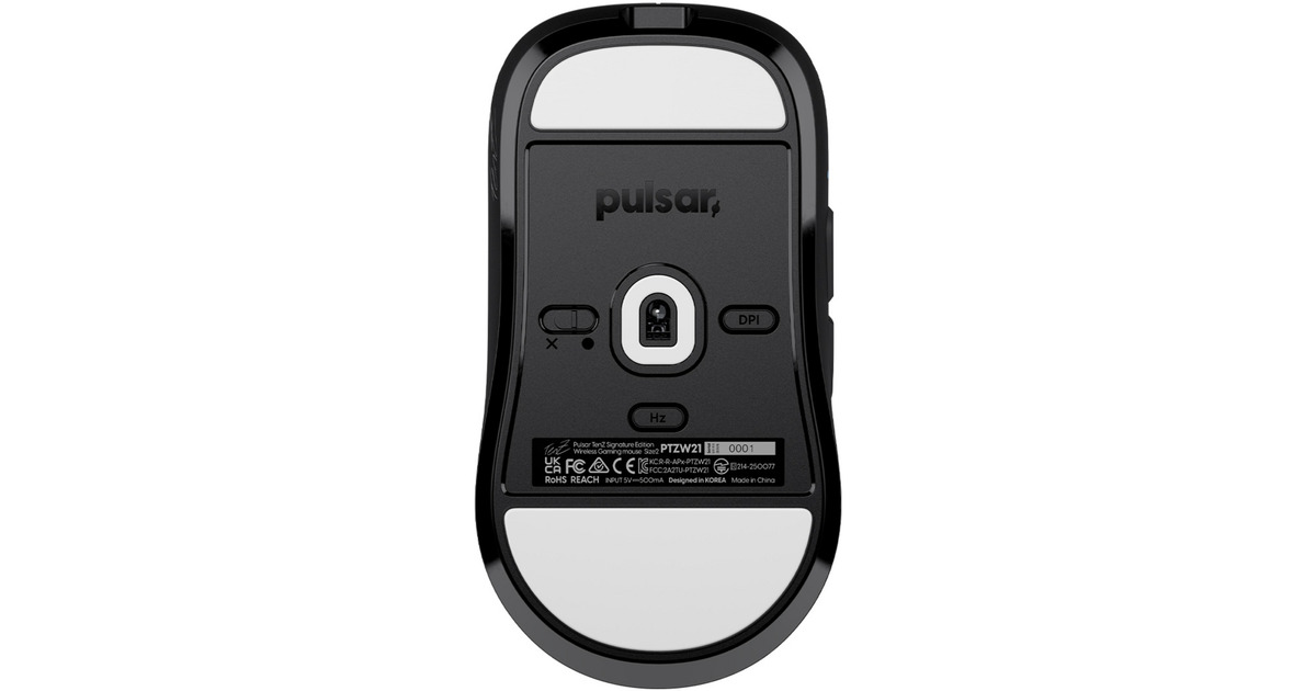 PulsarTenZ Signature Edition gaming muis  (Zwart, 32000 DPI, 8000 Hz)