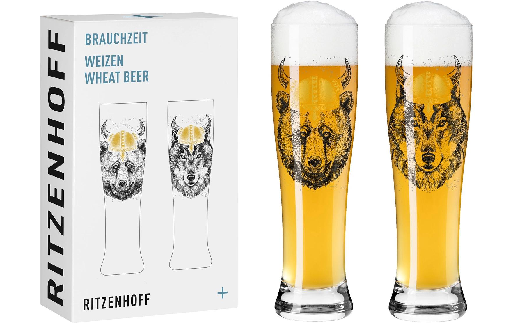 Bierglas Brauchzeit No.15 und 16 646 ml, 1 StückWeizenbierglas Set