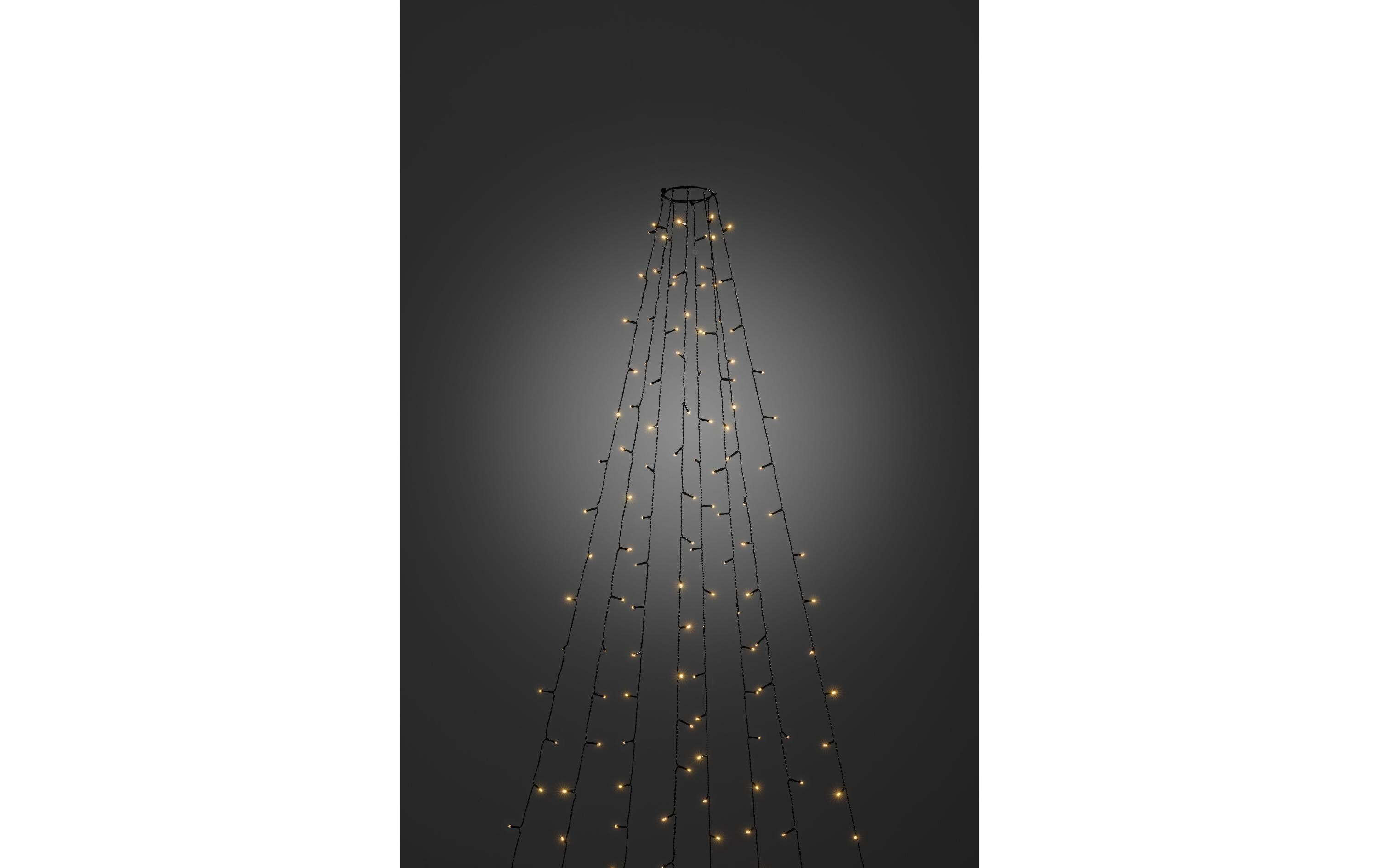 LED-Baummantel 2.4 m Schwarz, mit Funkel-Effekt, OutdoorLED Weihnachtsbaumbeleuchtung