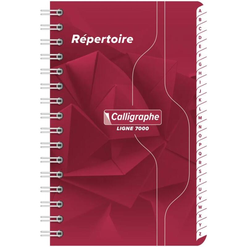 Répertoire reliure intégrale 7000 9x14 cm 180 pages petits carreaux 70 g - Assortis