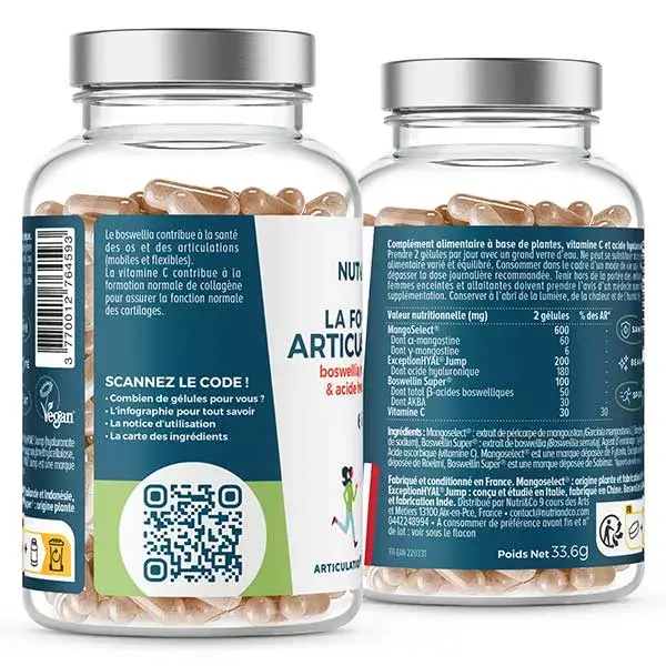 Nutri&Co Fórmula Vegana para Articulações e Flexibilidade - 60 cápsulas