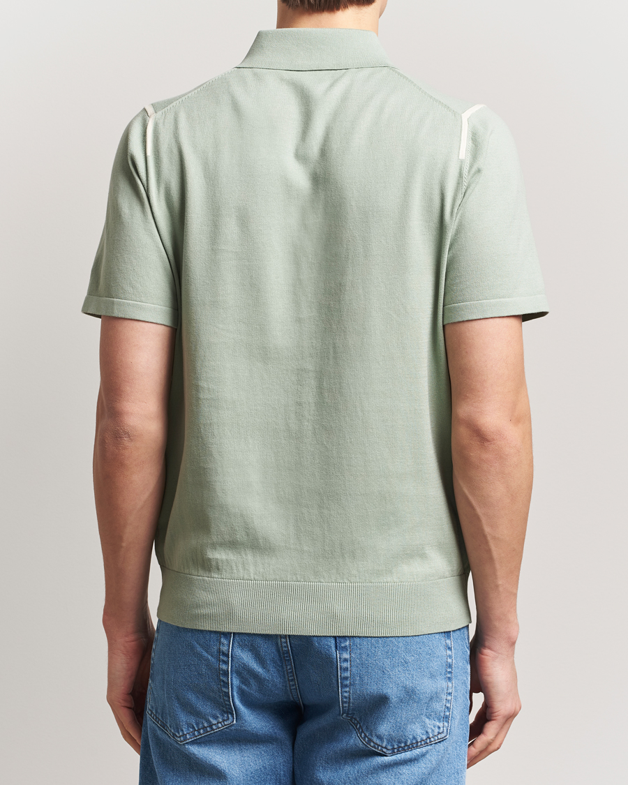 Paul Smith Cotton Knitted Polo Green