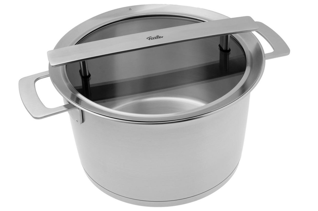 Fissler Phi Collection 016-103-24-000-0 soeppan, 24 cm, 6.5L, glazen deksel