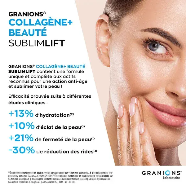 GRANIONS Marine Collagen Sublimlift - Colágeno e Ácido Hialurônico - Ampolas