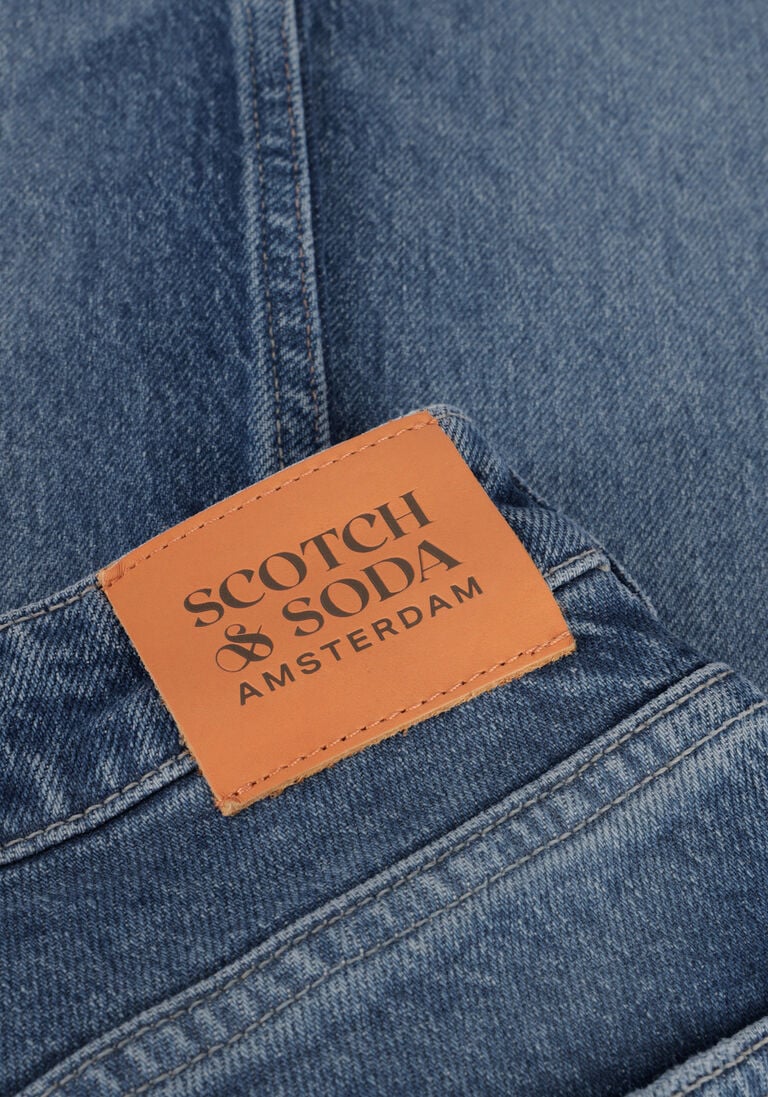 SCOTCH & SODA blauwe scotch & soda straight leg jeans seasonal essentials the sky straight jeans - windcatcher