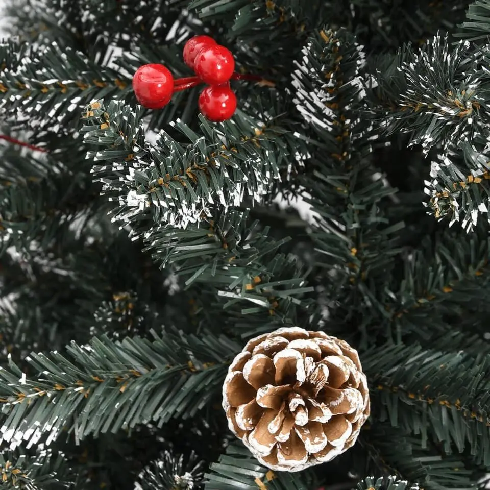 vidaXL Kunstkerstboom met standaard 120 cm PVC groen