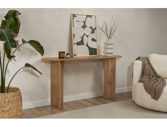 CONCEPT1 - Console Sira VNT chêne 150 x 35 x h75cm