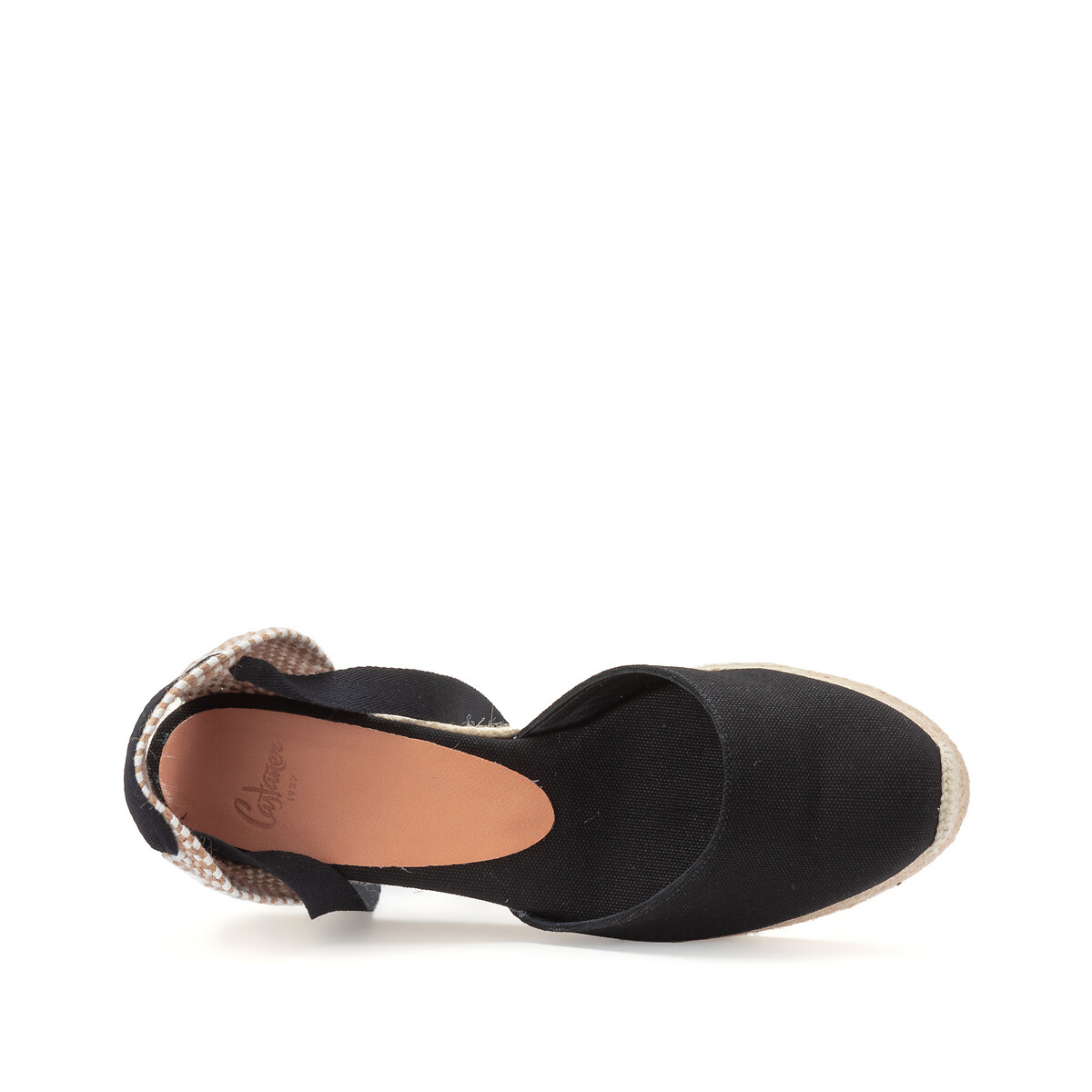 CASTANER<br>Espadrilles de algodão com salto anabela Carina
