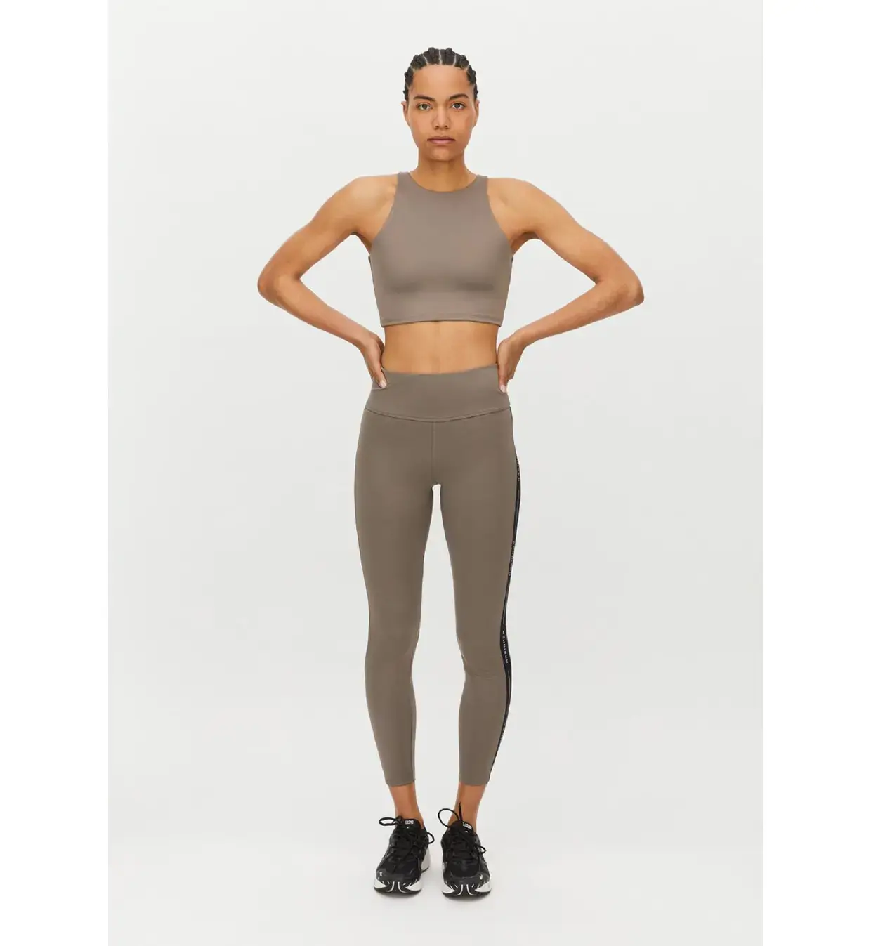 Röhnisch Kay Premium High Waist Hardloopbroek Lang Bruin Dames
