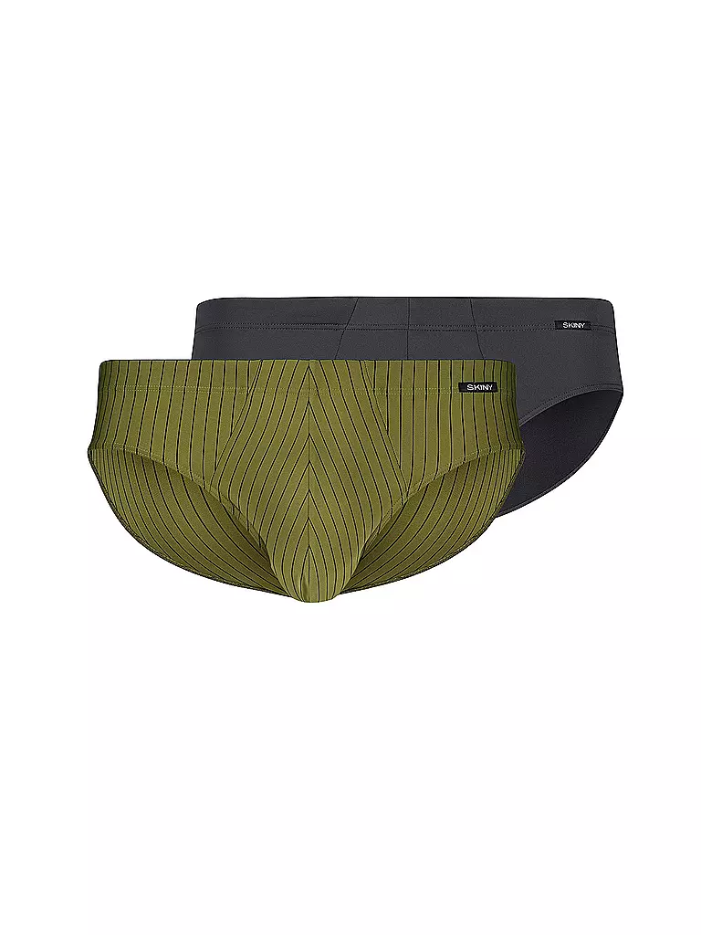 SKINY Slip 2er Pkg. moss anthra  grün