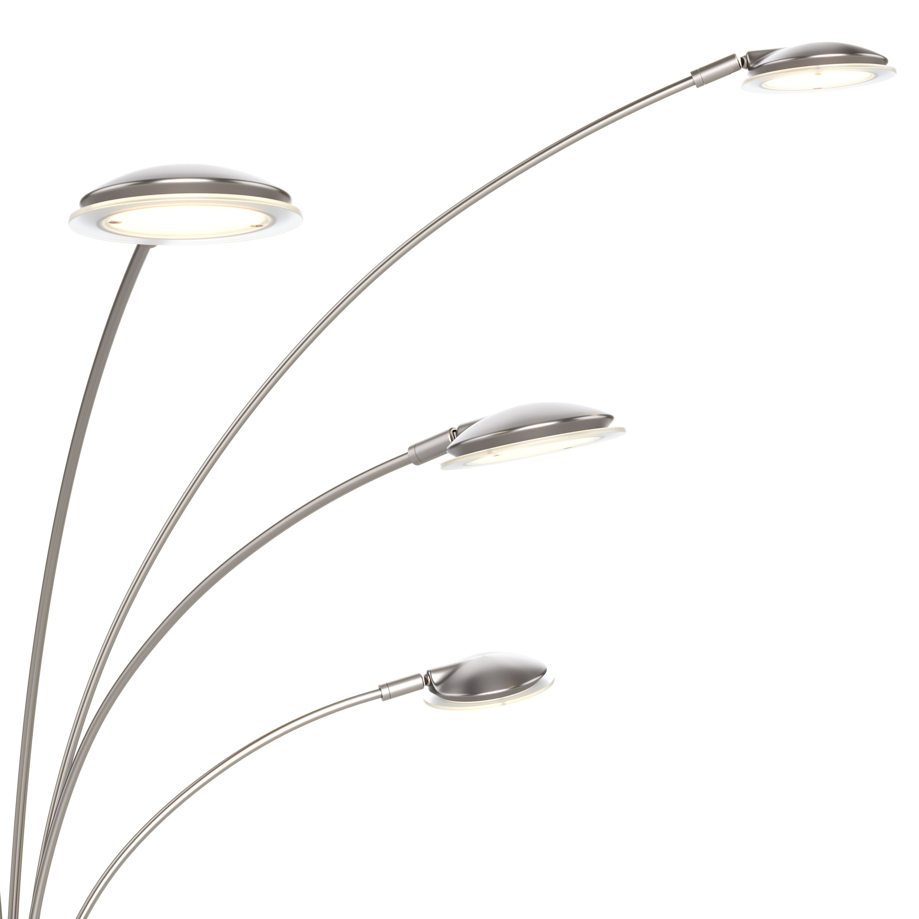 LED Stehlampe SPYRO dimmbar silber