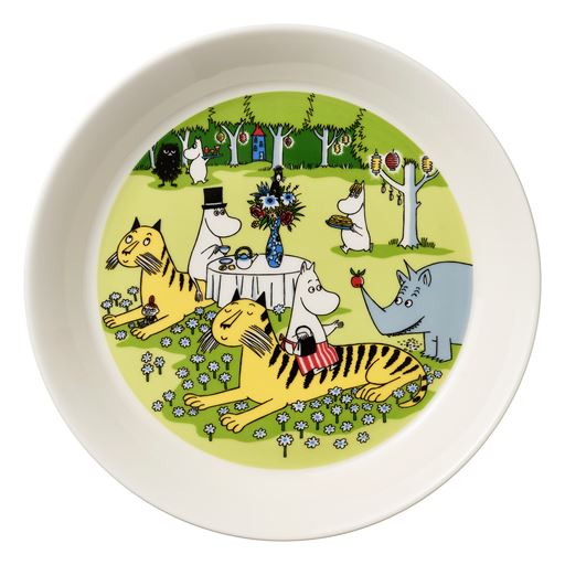 Mumi By Arabia Desserttallerken, Havefest, 19 cm