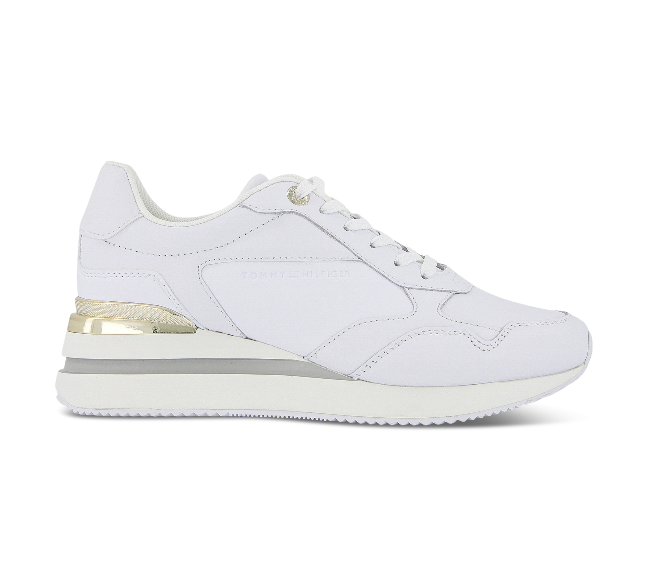 Tommy Hilfiger Wedge Sneaker With Gold - Sneaker low