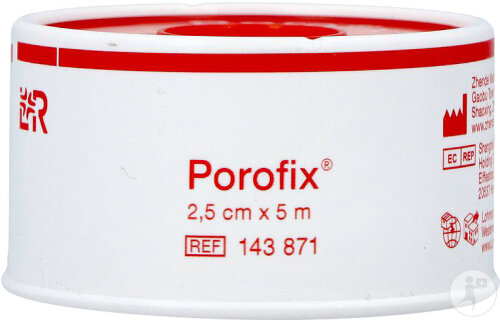 Porofix Adh.Plastique 2,5cm 5m