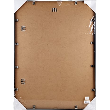 Sort ramme m. plexiglas - 60x80 cm