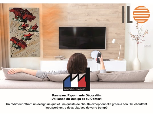 ILO - Radiateur rayonnant / radiateur électrique rayonnant mural / 500w / +28 motifs...
