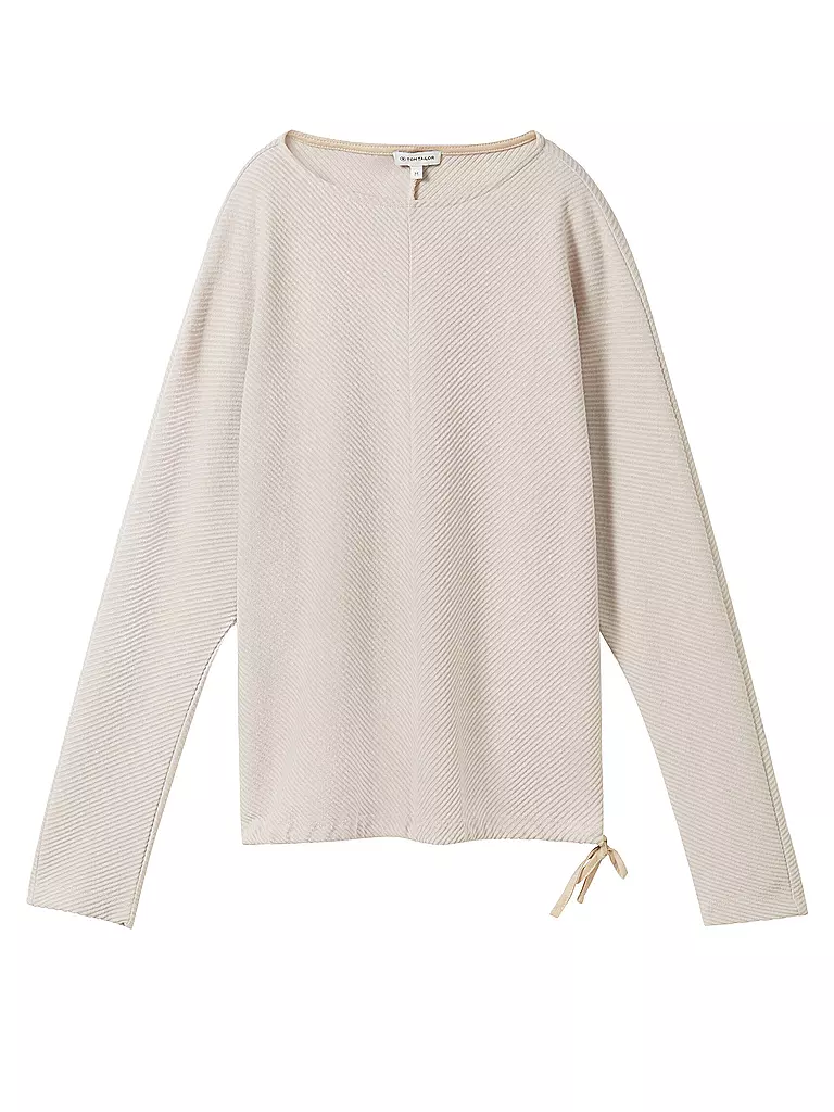 TOM TAILOR Langarmshirt beige