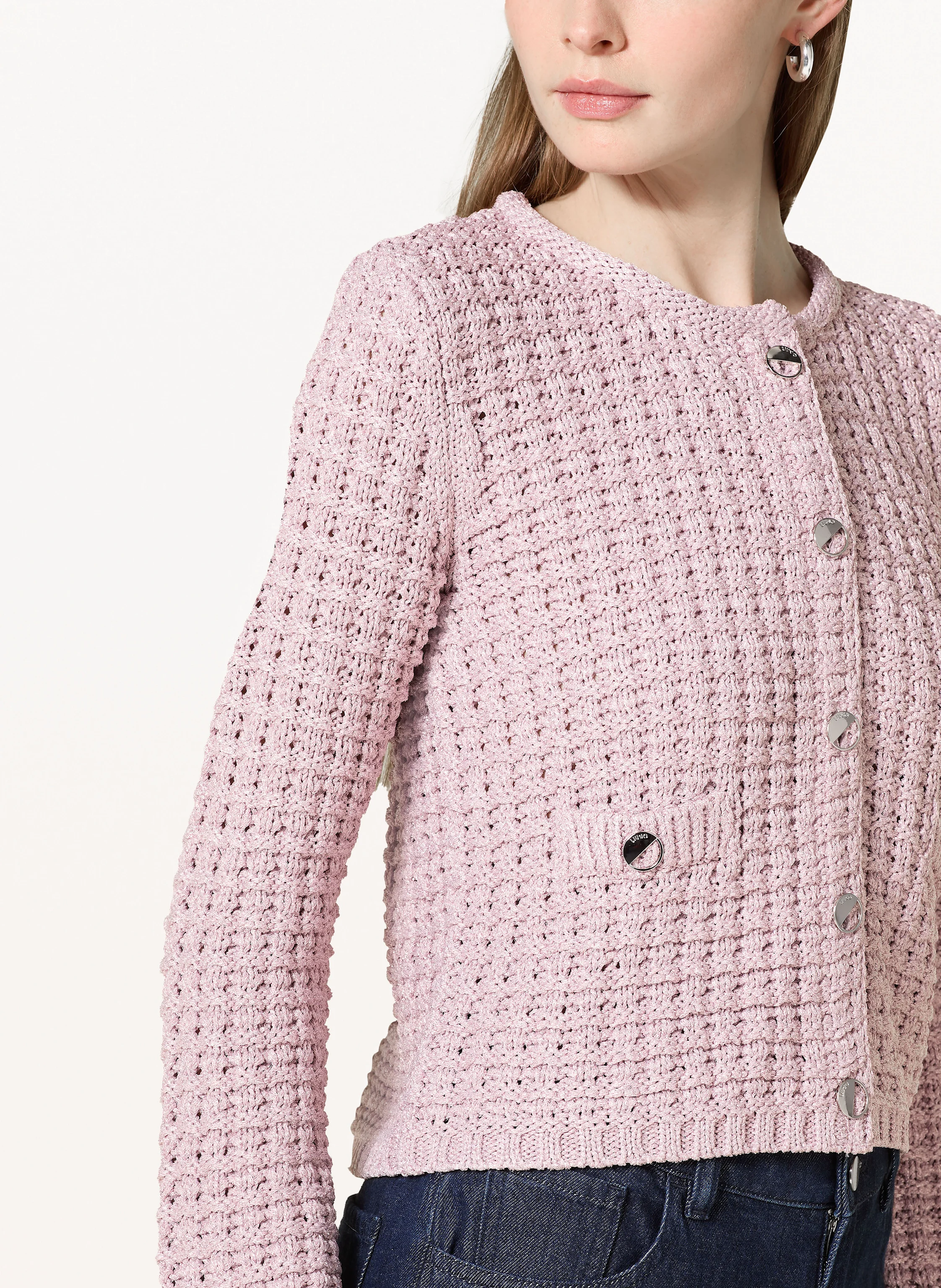 LIU JO Strickjacke mit Glitzergarn