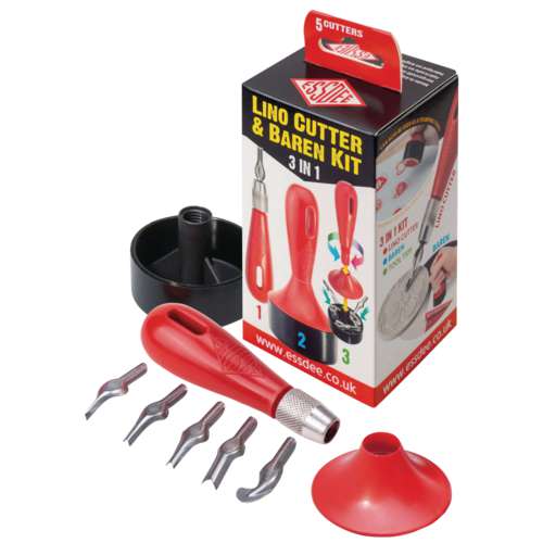 ESSDEE 3 in 1 Linol-Schneide-Set