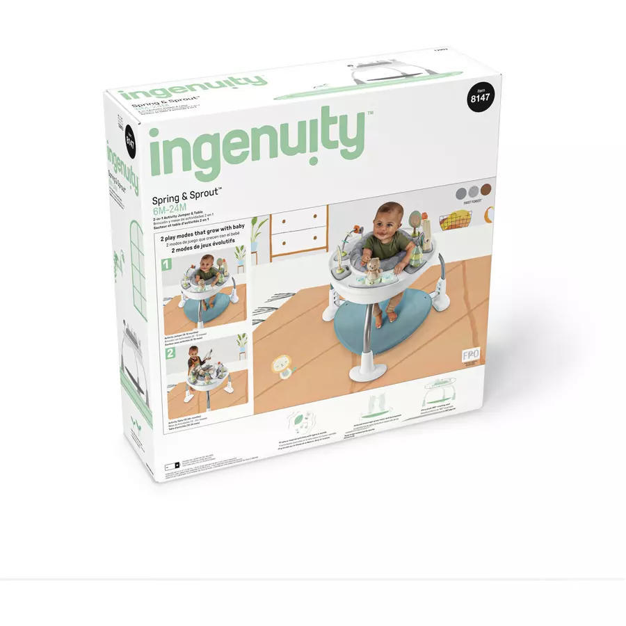 Ingenuity Spring & Sprout™ - First Forest™ 2-in-1 Sprungsitz und Tisch