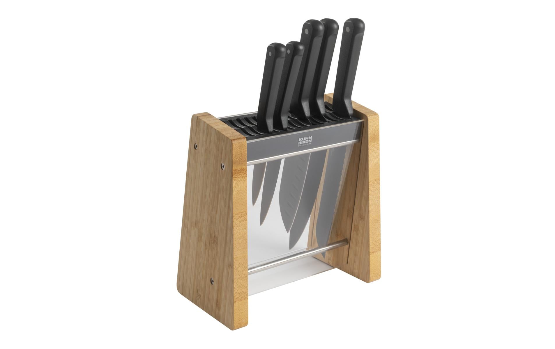 Messerblock-Set mit Messer Iced, 6 Stk. Braun<br>Messerblock-Set