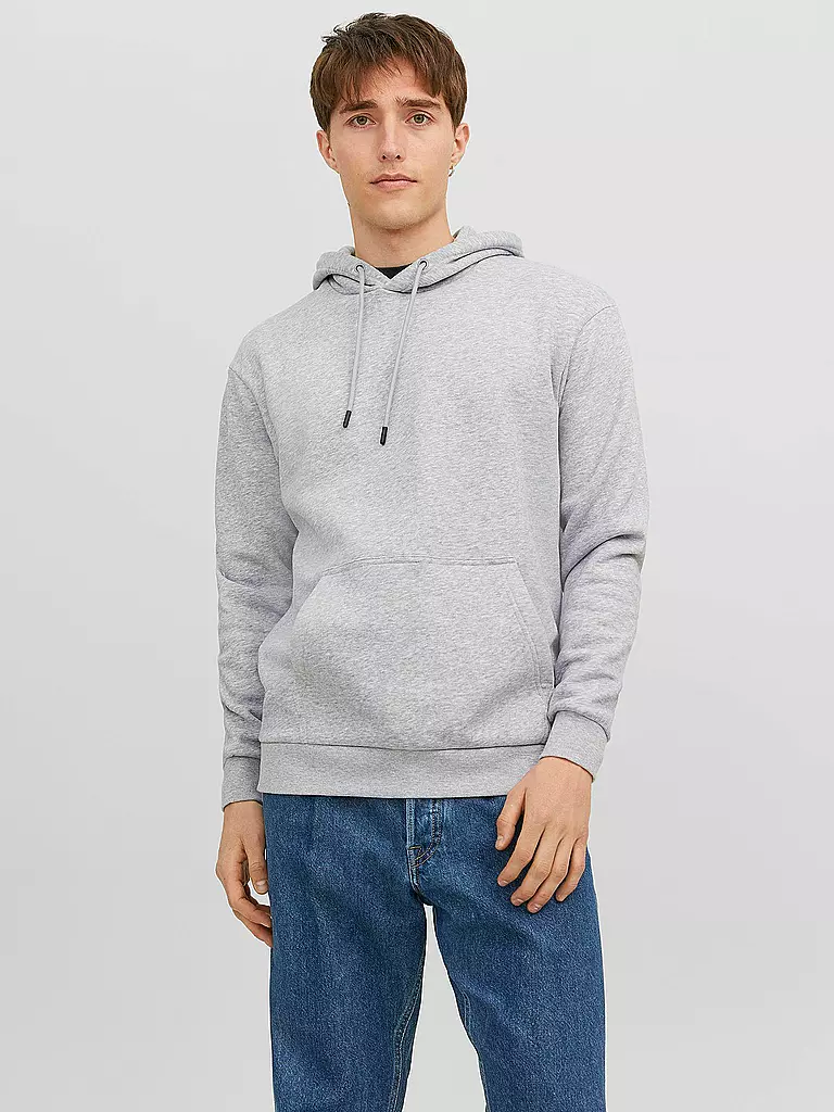 JACK & JONES Kapuzensweater - Hoodie  JJEBRADLEY hellgrau