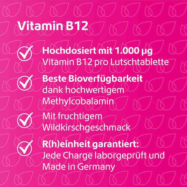 Vitamin B12 1.000 µg Lutschtabletten vegan, 120 St