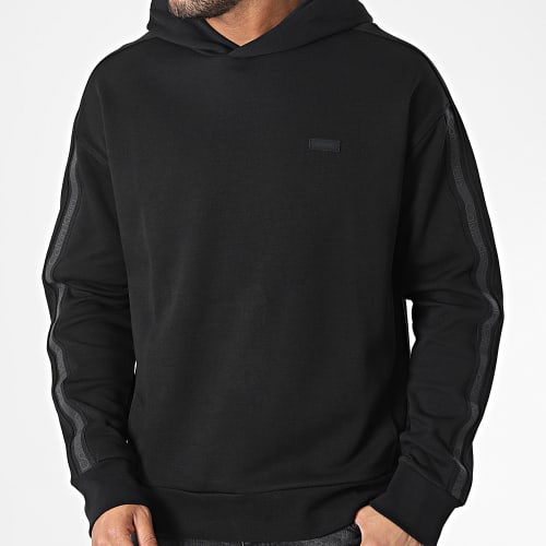 Sweat Capuche Logo Tape 0753 Noir