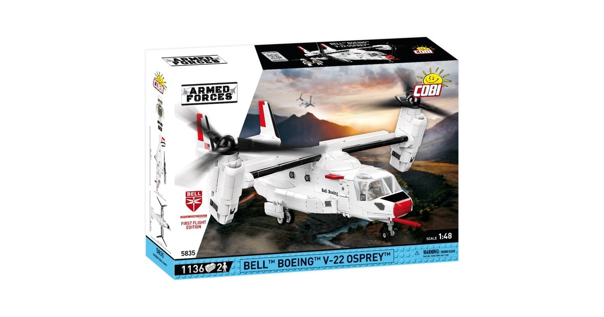 COBIArmed Forces - Bell-Boeing V-22 Osprey First Flight Edition Constructiespeelgoed  (Schaal 1:48)