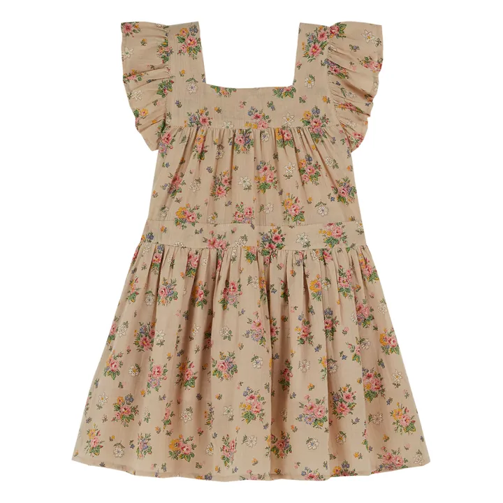 Emile et Ida Robe Vintage Fleurie | Beige