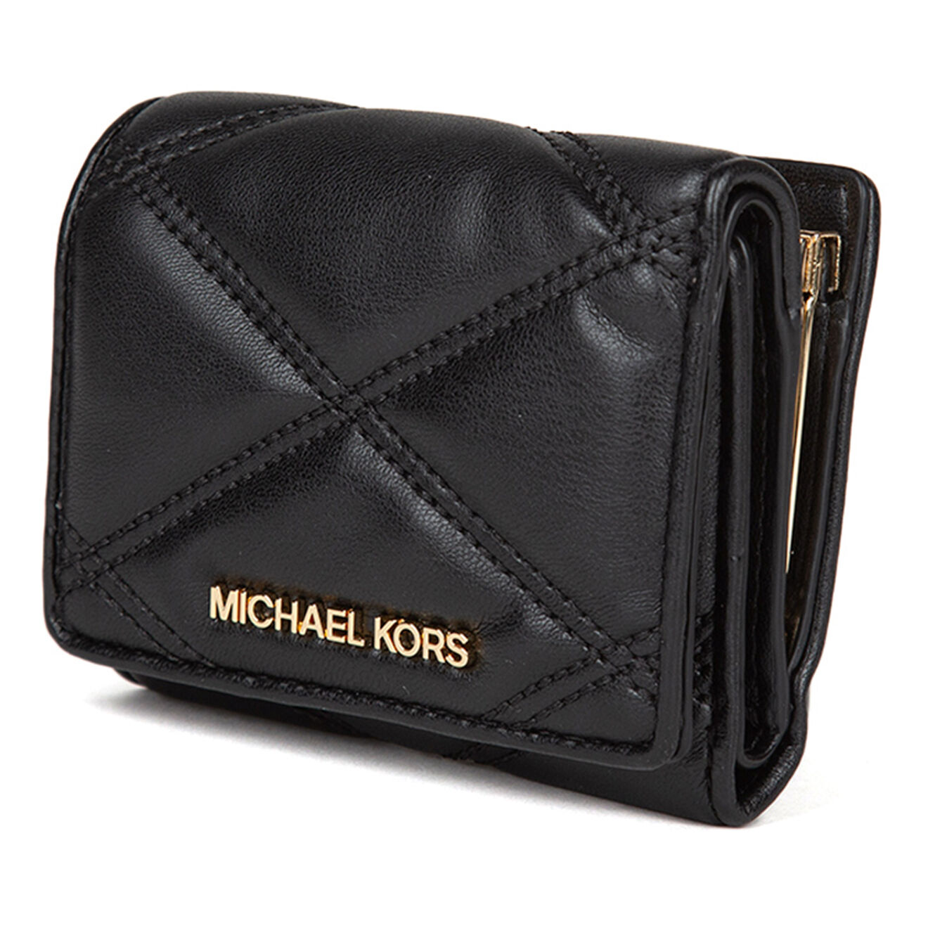 Michael Kors Portefeuille en Cuir Jet Set Travel noir - 11x8 cm