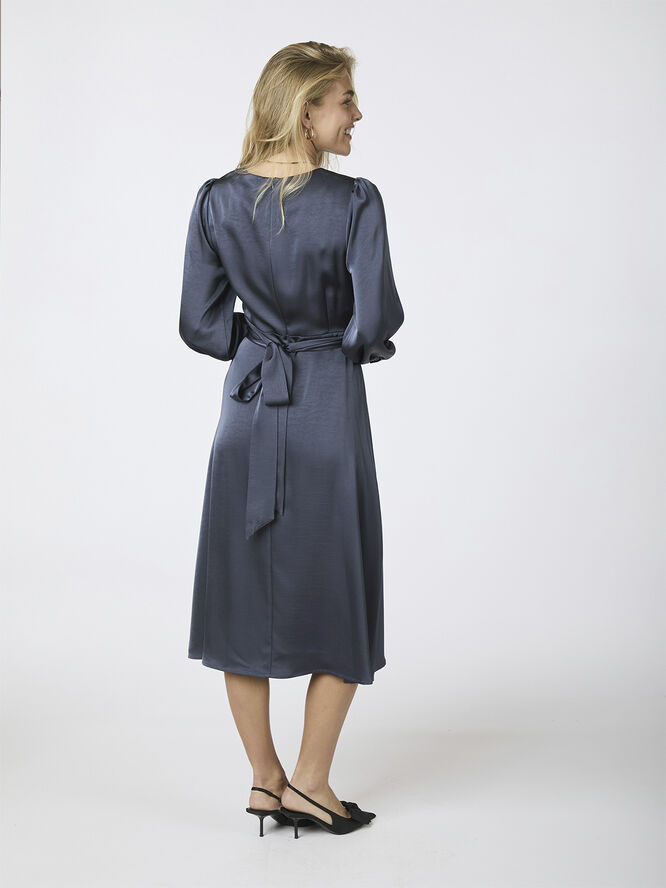 Neo Noir Rimini Heavy Sateen Dress Midnight blue