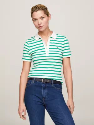 Polo listrada slim fit da coleção 1985