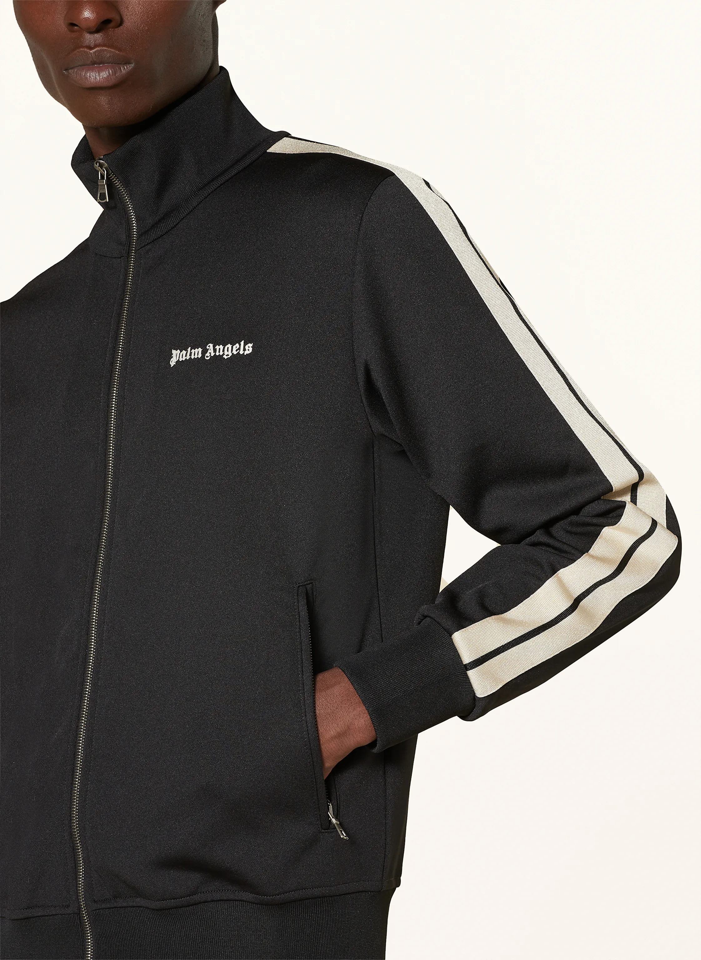 Palm Angels Sweatjacke mit Galonstreifen